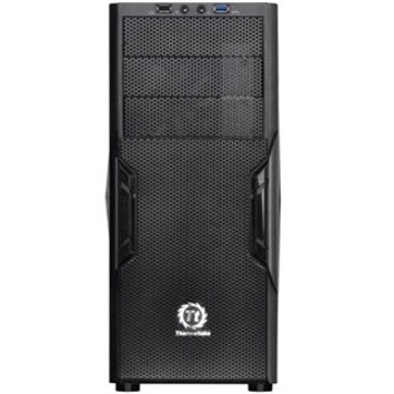 Thermaltake Versa H22 Mid-tower Chassis - Mid-tower - Black - Steel - 6 x Bay - 0 - ATX, Micro ATX Motherboard Supported - 3 x Fan(s) (Fleet Network)