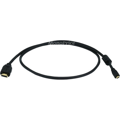 Monoprice HDMI Audio/Video Cable - 3 ft (0.91 m) HDMI A/V Cable for Smartphone, TV, Audio Device, Video Device - First End: 1 x HDMI - (Fleet Network)