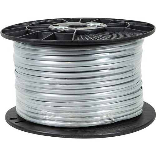 Monoprice 6 Wire, Stranded, Silver - 1000ft - 1000 ft Phone Cable for Phone - First End: Bare Wire - Second End: Bare Wire - Silver (Fleet Network)