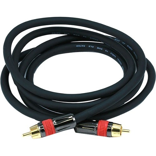 Monoprice Coaxial Audio/Video Cable - 6 ft Coaxial A/V Cable for Audio Device, Video Device, Subwoofer - First End: 1 x RCA Digital - (Fleet Network)