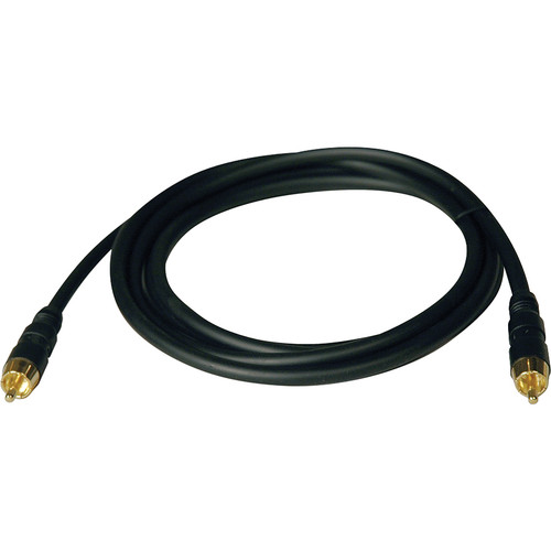 Tripp Lite 6ft Home Theater RF Digital Coax Gold Audio Cable RCA M/M 6' - RCA Male - RCA Male - 1.83m (Fleet Network)