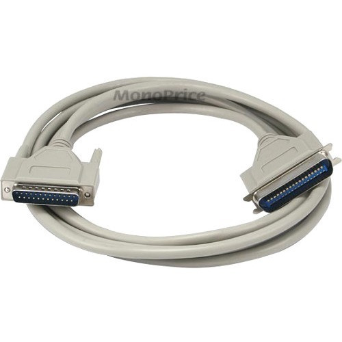 Monoprice DB-25/Centronics Data Transfer Cable - 10 ft Centronics/DB-25 Data Transfer Cable for Printer - First End: 1 x 25-pin DB-25 (Fleet Network)