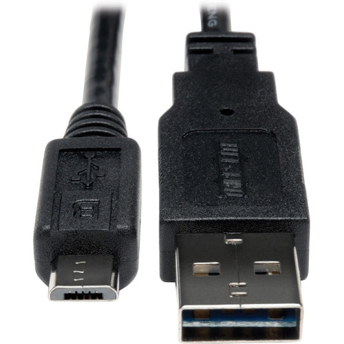 Tripp Lite series UR050-06N USB Data Transfer Cable - 6" (152.40 mm) USB Data Transfer Cable for Cellular Phone, PDA, Camera - First 1 (Fleet Network)