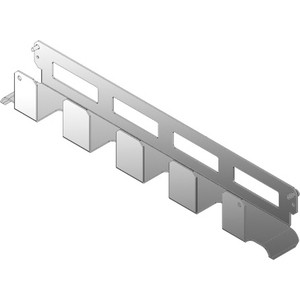 Black Box 19" Horizontal IT Rackmount Cable Manager - 38U, Single-Sided, Gray - Cable Manager - Gray - 38U Rack Height x 19" Panel (Fleet Network)