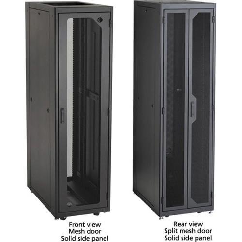 Black Box Elite Server And PDU Rack Cabinet With Plexiglas Front 3 Fans Mesh Steel Frame Height Fan For S EC45U3032SPMS3NK