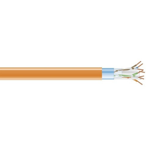 Black Box CAT6 400-MHz Solid Bulk Cable F/UTP CMP Plenum OR 1000FT Spool - 1000 ft (304.80 m) Category 6 Network Cable for Network - - (Fleet Network)