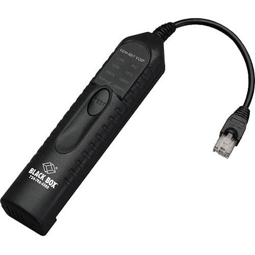 Black Box Voice-Over-IP & PoE Tester - VoIP Testing, PoE Testing, Voltage Measurement - Twisted Pair - Gigabit Ethernet - 10Base-T, - (Fleet Network)