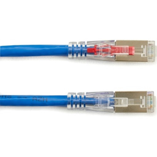 Black Box GigaBase 3 FUTP Category Shielded Patch Cable 6 Ft For Panel Wallplate Network Device F/UTP C5EPC70S-BL-06
