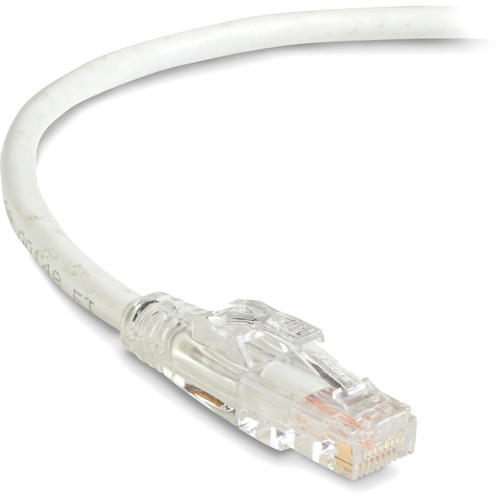 Black Box GigaBase 3 Cat5e UTP Patch Network Cable 15 Ft White For Panel Wallplate Device Category X C5EPC70-WH-15