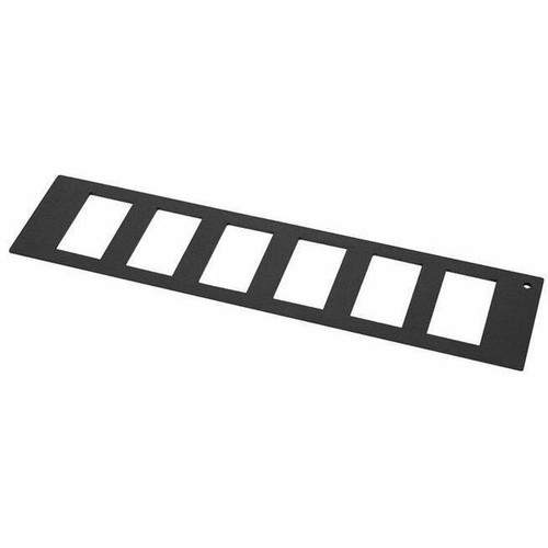 Gamber-Johnson Rocker Switch Knockout Panel - Steel - Black Powder Coat - 2" (50.80 mm) Height x 8.70" (220.98 mm) Width x 80 mil mm) (Fleet Network)