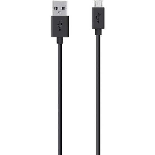 Belkin Micro USB ChargeSync Cable - 4 ft (1.22 m) Micro-USB/USB-A Data Transfer Cable for Tablet PC, Digital Text Reader, Notebook, - (Fleet Network)