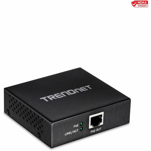 TRENDnet_Gigabit_PoE_RepeaterAmplifier_1_x_Gigabit_PoE_In_Port_1_x_Gigabit_PoE_Out_Port_Extends_100m_For_Total_Distance_Up_To__TPE-E100