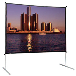 Da-Lite Fast-Fold Deluxe 88617K 150" Manual Projection Screen - Front Projection - 4:3 - Da-Mat - 90" Height x 120" Width - NTSC - (Fleet Network)