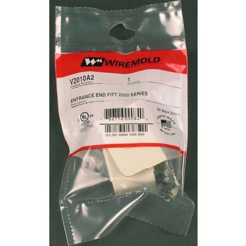 Wiremold 2000 Entrance End Fitting Gray Steel Robust Entry Termination G2010A2