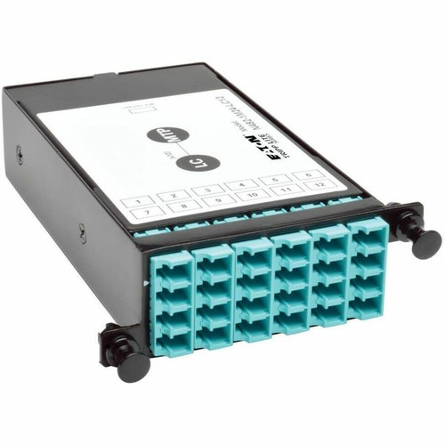 Tripp Lite 24-Fiber Patch Panel MTP/MPO to x12 LC 10Gb Breakout Cassette - 1 x MTP/MPO, 12 x LC - 13 Port(s) - 13 x RJ-11 - 12 x - (N482-1M24-LC12)