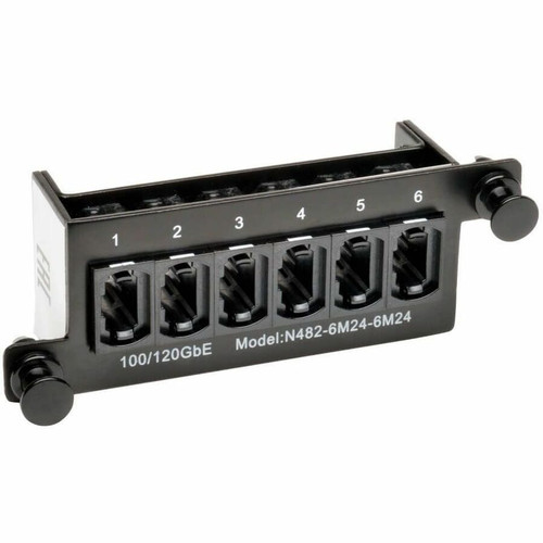 Tripp Lite 100Gb/120Gb Pass Through Cassette (x6) 24-Fiber MTP/MPO Coupler - 6 x MTP/MPO, 6 x MTP/MPO - 12 Port(s) - 12 x RJ-11 - (N482-6M24-6M24)