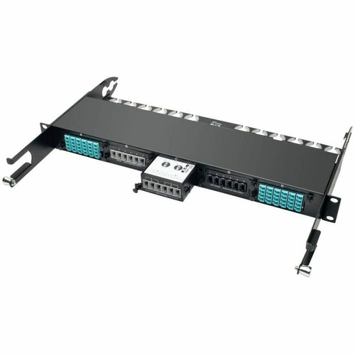 Tripp Lite 2 x 24 Fiber MTP/MPO to 6 x 12 Fiber MTP/MPO Breakout Cassette - 2 x MTP/MPO, 6 x MTP/MPO - 8 Port(s) - 8 x RJ-11 - Black (N482-2M24-6M12)