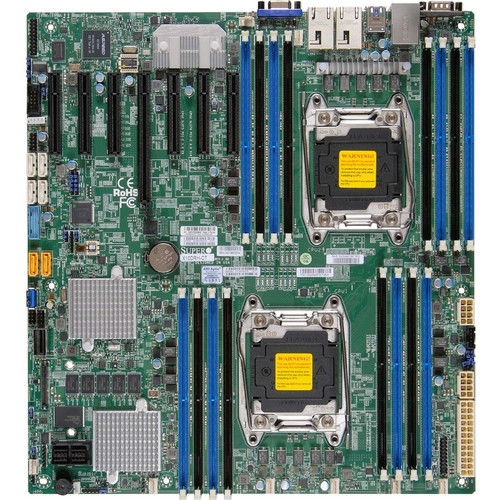 Supermicro X10DRH-CT Server Motherboard - Intel C612 Chipset - Socket LGA 2011-v3 - Extended ATX - 1 TB DDR4 SDRAM Maximum RAM - - - x (Fleet Network)