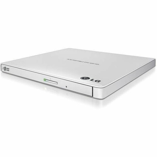 LG GP65NW60 Portable DVD-Writer - External - White - DVD-RAM/±R/±RW Support - 24x CD Read/24x CD Write/24x CD Rewrite - 8x - (Fleet Network)