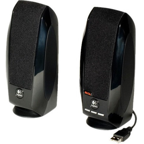 Logitech S150 2.0 Portable Speaker System - 1.2 W RMS - Black - Desktop - 90 Hz to 20 kHz - USB (Fleet Network)
