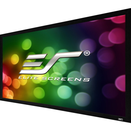 Elite Screens SableFrame 135 Inch Fixed Frame Projection Screen Front 16:9 CineWhite Durable Professional Height Width X ER135WH2