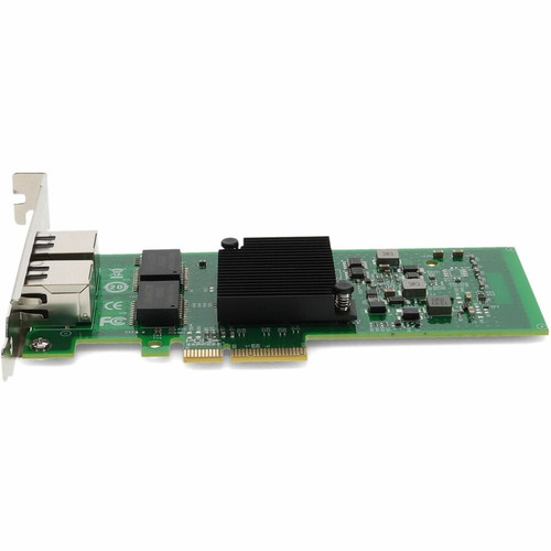 AddOn 412648-B21-AO Dual Port Gigabit Ethernet Card - PCIe 2.0 x 4 - Intel 82576 Chipset - 10/100/1000Base-T - Plug-in Card