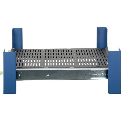 Rack Solutions Extra Heavy Duty Sliding Shelf (500 lbs) - For Server - 4U Rack Height - Rack-mountable - Black Powder Coat - Steel - (115-4044)