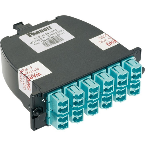Panduit Fiber Optic Duplex Network Adapter - 2 x LC Network Male - MPO Network Male - 1 (Fleet Network)