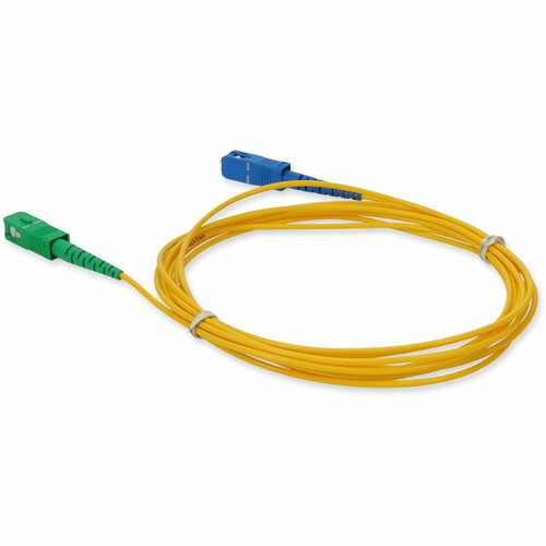 AddOn 2m ASC to SC Yellow OS2 Simplex OFNR (Riser-Rated) SMF Fiber Patch Cable - 6.6 ft (2 m) Fiber Optic Network Cable for Converter, (ADD-ASC-SC-2MS9SMF)