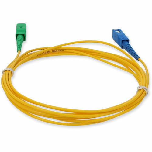 AddOn 2m ASC to SC Yellow OS2 Simplex OFNR (Riser-Rated) SMF Fiber Patch Cable - 6.6 ft (2 m) Fiber Optic Network Cable for Converter, (ADD-ASC-SC-2MS9SMF)