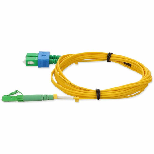 AddOn 2m ALC to ASC Yellow OS2 Duplex OFNR (Riser-Rated) SMF Fiber Patch Cable - 6.6 ft (2 m) Fiber Optic Network Cable for Converter, (ADD-ALC-ASC-2M9SMF)