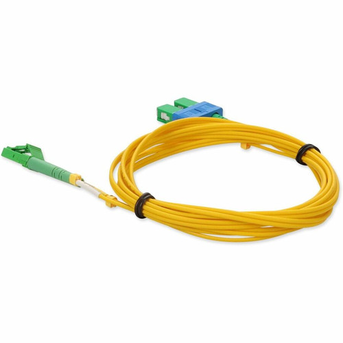 AddOn 2m ALC to ASC Yellow OS2 Duplex OFNR (Riser-Rated) SMF Fiber Patch Cable - 6.6 ft (2 m) Fiber Optic Network Cable for Converter, (ADD-ALC-ASC-2M9SMF)