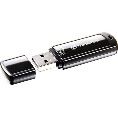 Transcend 128GB JetFlash 700 USB 3.0/Micro USB Flash Drive (OTG) - 128 GB - USB 3.0 - Black (Fleet Network)