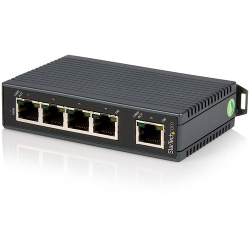 StarTech.com 5 Port Industrial Ethernet Switch - DIN Rail Mountable - Expand your network connectivity with this rugged unmanaged - - (Fleet Network)