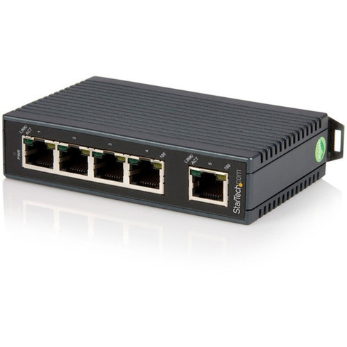 StarTechcom_5_Port_Industrial_Ethernet_Switch_-_DIN_Rail_Mountable_-_Expand_your_network_connectivity_with_this_rugged_unmanaged_-_-_IES5102