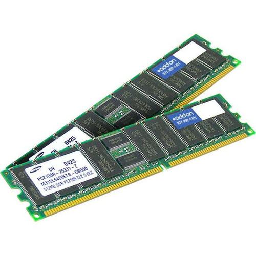 AddOn Cisco MEM2851-256D= Compatible Factory Original 256MB DDR-333MHz ECC Dual Rank 2.5V 184-pin CL2.5 DRAM - 256MB (1 x 256MB) - - - (Fleet Network)