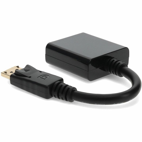 AddOn 5-Pack of HP FH973AT Compatible DisplayPort 1.2 Male to DVI-I (29 pin) Female Black Adapters Which Requires DP++ For Resolution (FH973AT-AO-5PK)