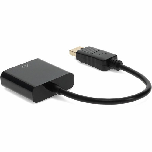 AddOn 57Y4393-AO-5PK 5-Pack DisplayPort 1. 2 Male to VGA Female Adapter - Black - 7. 9" Cable - 1920 x 1200 WUXGA Resolution