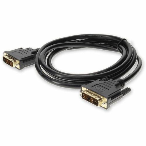AddOn 6ft HP DC198A Compatible DVI-D Single Link (18+1 pin) Male to DVI-D Single Link (18+1 pin) Male Black Cable For Resolution Up to (Fleet Network)