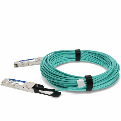 AddOn AOC-Q-Q-40G-20M-AO Compatible TAA Compliant 40GBase-AOC QSFP+ Active Optical Cable - 850nm - MMF - 20m