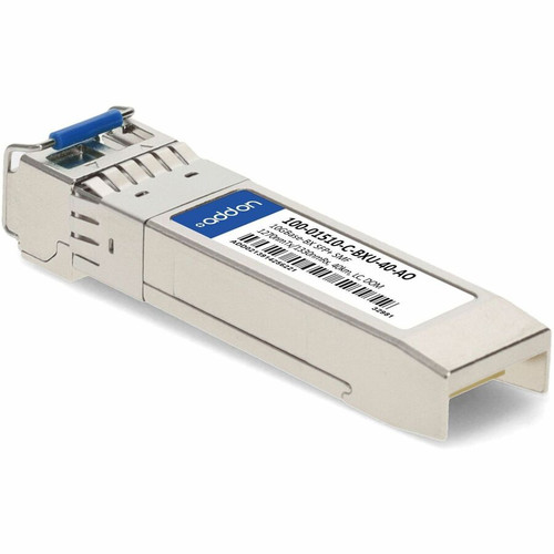 AddOn Calix 100-01510-C-BXU-40 Compatible TAA 10GBase-BX SFP+ Transceiver (SMF, 1270nmTx/1330nmRx, 40km, LC, DOM) - 100% application (100-01510-C-BXU-40-AO)