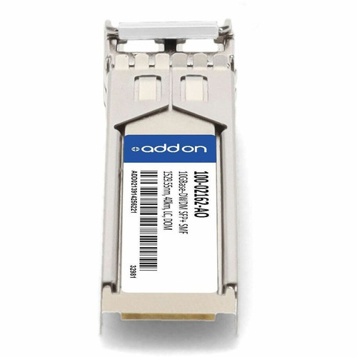 AddOn Calix 100-02162 Compatible TAA 10GBase-DWDM SFP+ Transceiver C-Band 100GHz (SMF, 1529.55nm, 40km, LC, DOM) - For Data Optical - (100-02162-AO)