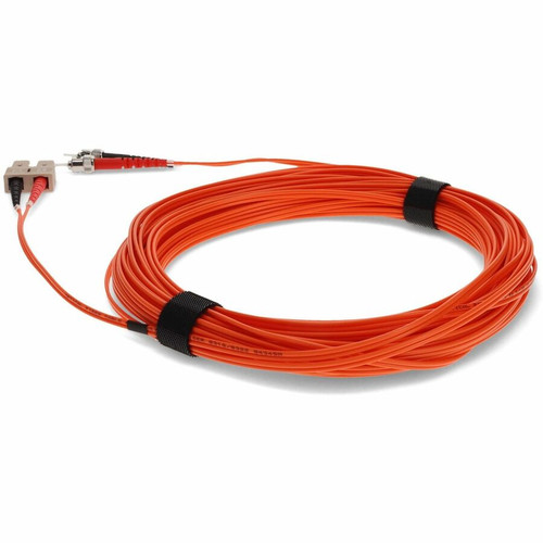 AddOn ADD-ST-SC-15M6MMF 15m OM1 Duplex Fiber Patch Cable - ST to SC - Riser-Rated - OFNR - Orange