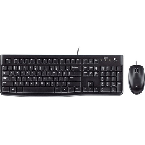 Lenovo Logitech Desktop MK120 - Keyboard and mouse set - USB - English - USB Cable - English - USB Cable RF - Optical - QWERTY - with (Fleet Network)