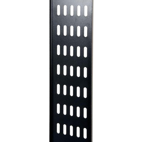 Rack Solutions 22U Vertical Cable Management Bar - Cable Management Bar - Black Powder Coat - 22U Rack Height - Steel (Fleet Network)