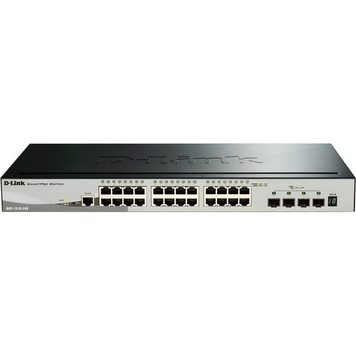 D-Link DGS-1510-28XMP Ethernet Switch - 24 Ports - Manageable - 3 Layer Supported - Twisted Pair, Optical Fiber - PoE Ports - 1U High (Fleet Network)