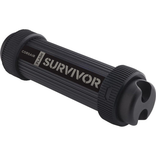 Corsair Flash Survivor Stealth 64GB USB 3.0 Flash Drive - 64 GB - USB 3.0 - Black - 5 Year Warranty (CMFSS3B-64GB)