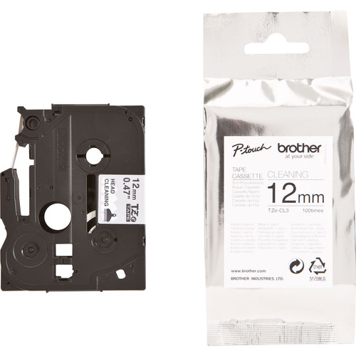 Brother TZe-CL3 12mm Cleaning Tape - For Printer Head - 1 (Fleet Network)