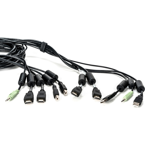 Vertiv Cybex SC800/SC900 10 feet All-in-One KVM Cable | Dual Head | 4K UHD | HDMI-to-HDMI (CBL0117) - 10 ft (3.05 m) KVM Cable for KVM (CBL0117)