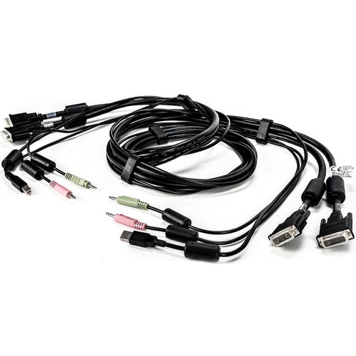 Vertiv AVOCENT KVM Cable - 6 ft (1.83 m) KVM Cable for Keyboard/Mouse, KVM Switch, Audio Device - First End: 2 x DVI-I Digital Video, (Fleet Network)